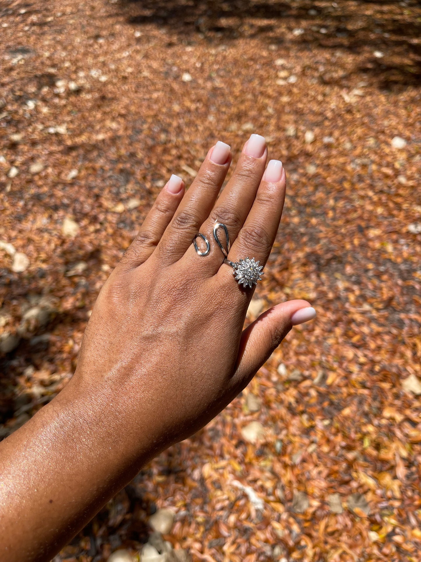 Bague anti-stress rotative - Dahlia