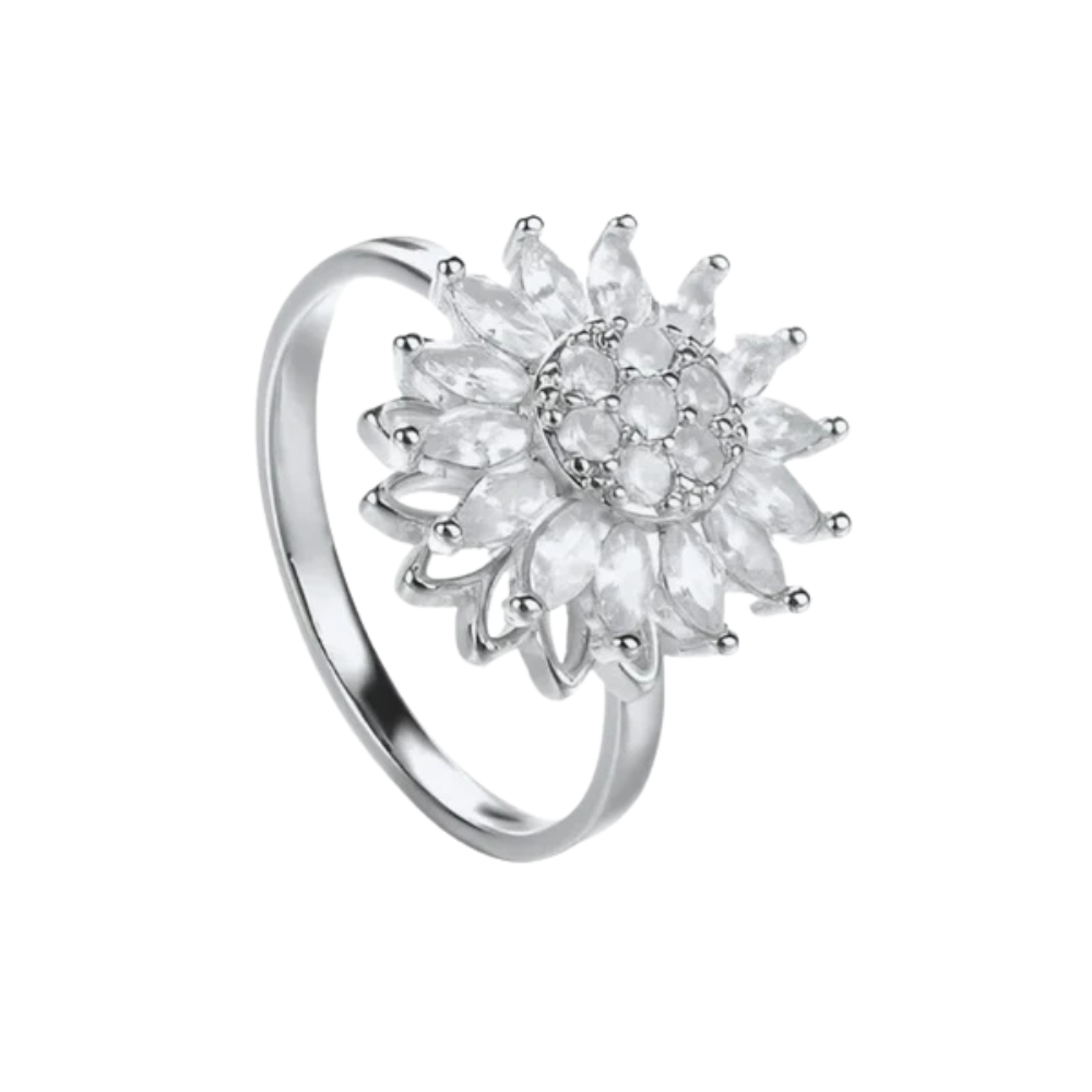 Bague anti-stress rotative - Dahlia