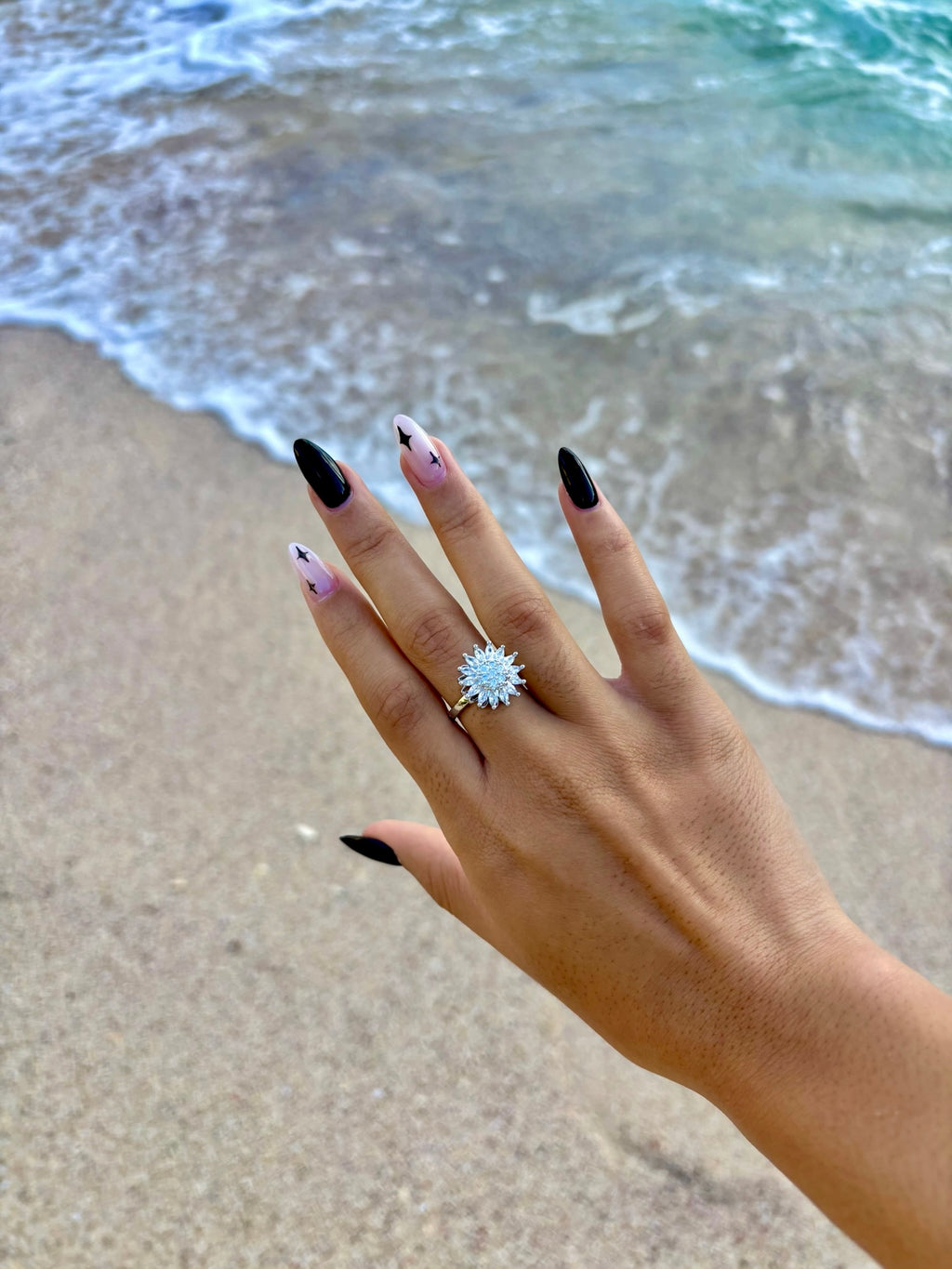 Bague anti-stress en acier inoxydable - Dalhia