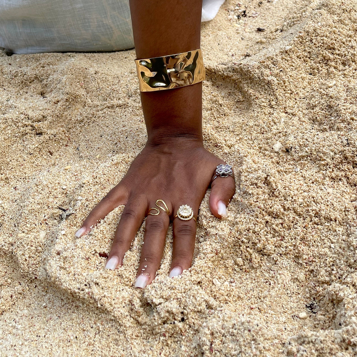 Bague anti-stress en acier inoxydable - Dalhia